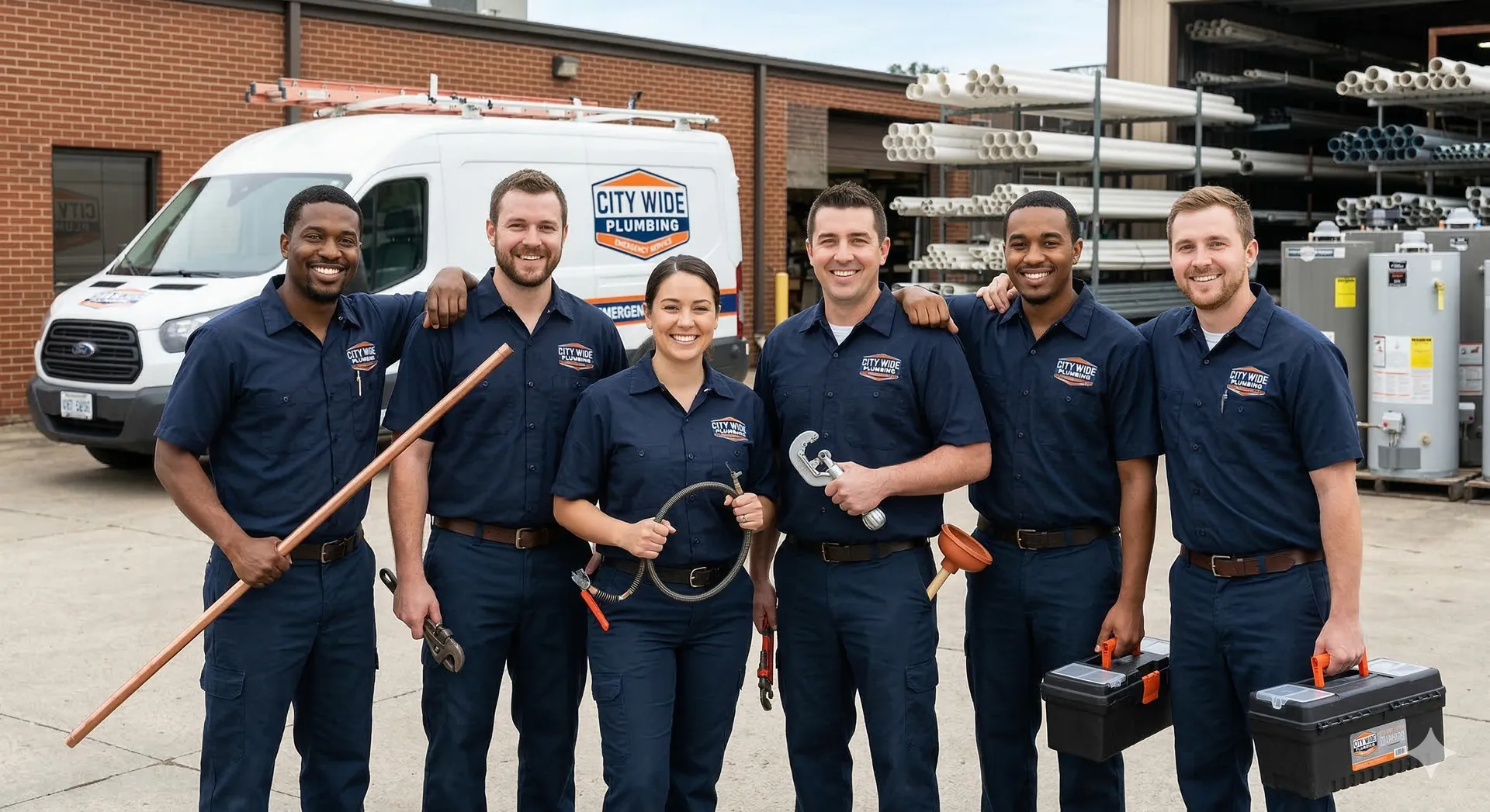 Gulf Coast Roofing Co. plumbing team